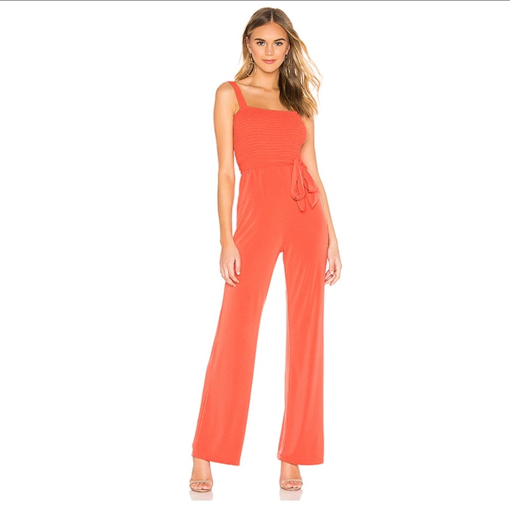 Coral Abella Jumpsuit by Privacy Please Revolve